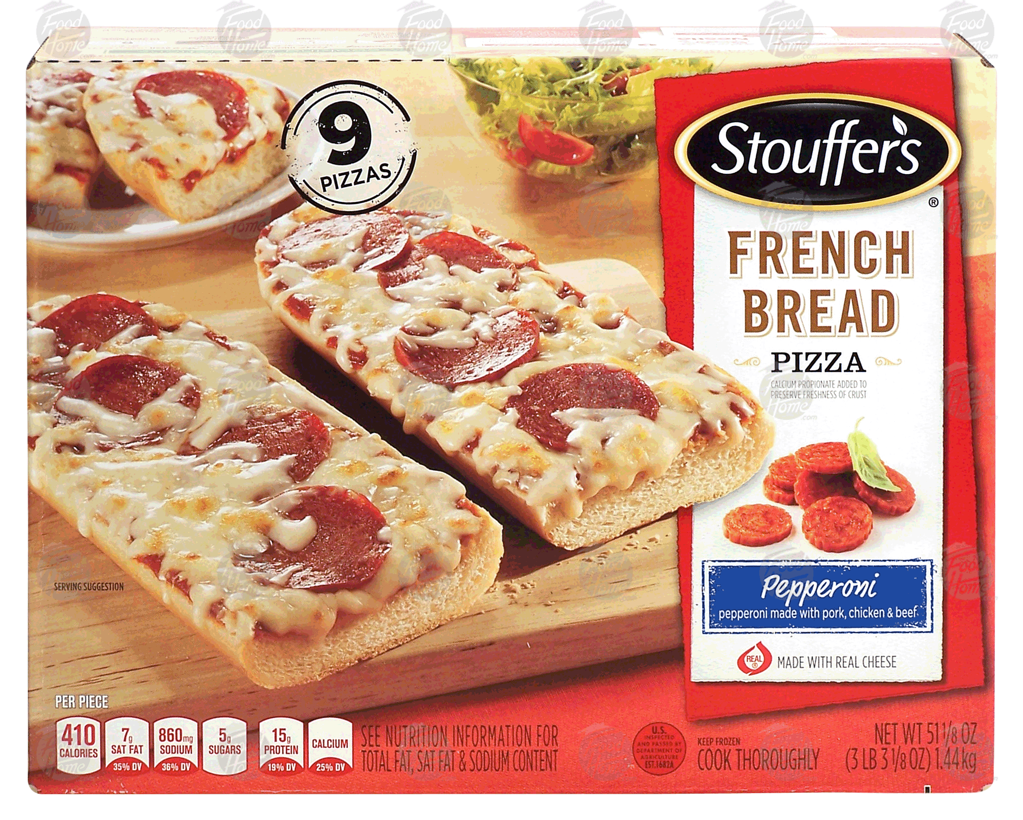 Stouffer's French Bread Pizza Pepperoni 9 Ct Full-Size Picture